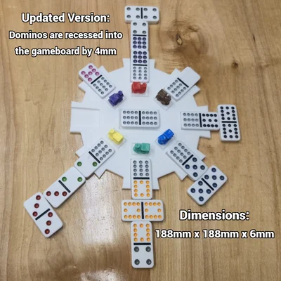 Mexican Train Dominos - Khay giữ Domino trung tâm