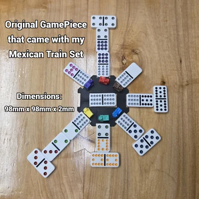 Mexican Train Dominos - Khay giữ Domino trung tâm