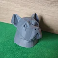 Mô hình đầu chó Bulldog phong cách Lowpoly 3D độc đáo - Thumbnail 2