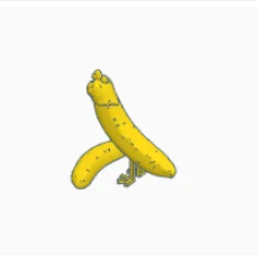 Mô hình 3D Gà Chuối (Chicken Banana) độc đáo để bàn