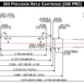 Mô hình 3D kỹ thuật đạn 300 PRC theo tiêu chuẩn SAAMI cho Reloading - Thumbnail 2
