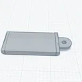 Móc khóa để trống (Key chain blank) tùy biến cho in 3D - Thumbnail 1