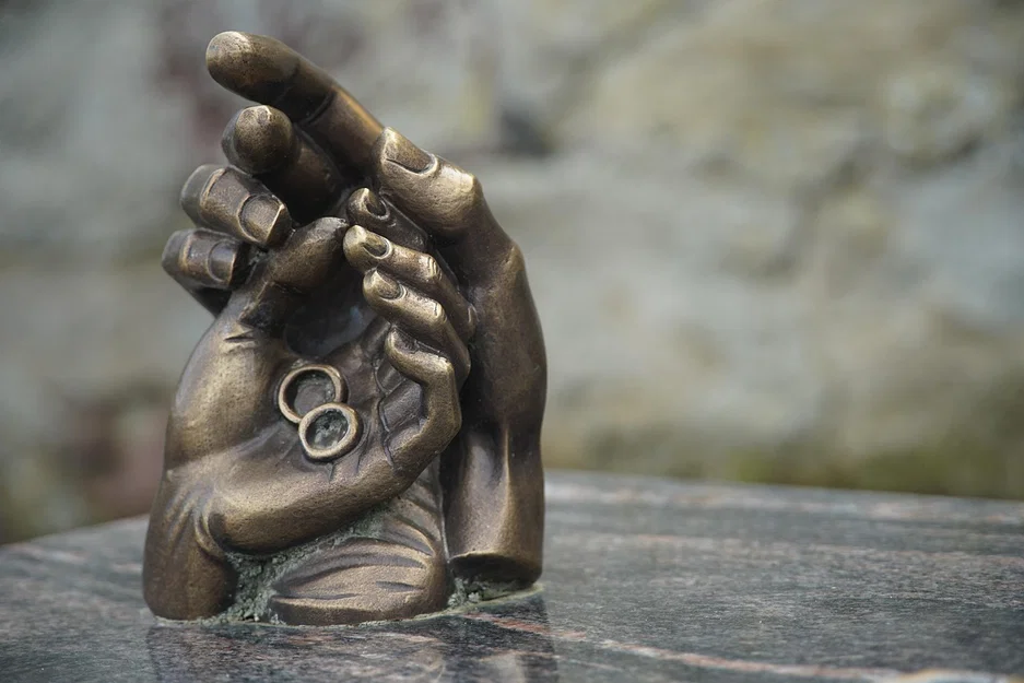 Mô hình điêu khắc đôi bàn tay nghệ thuật - Hands Sculpture 3D - Image 2