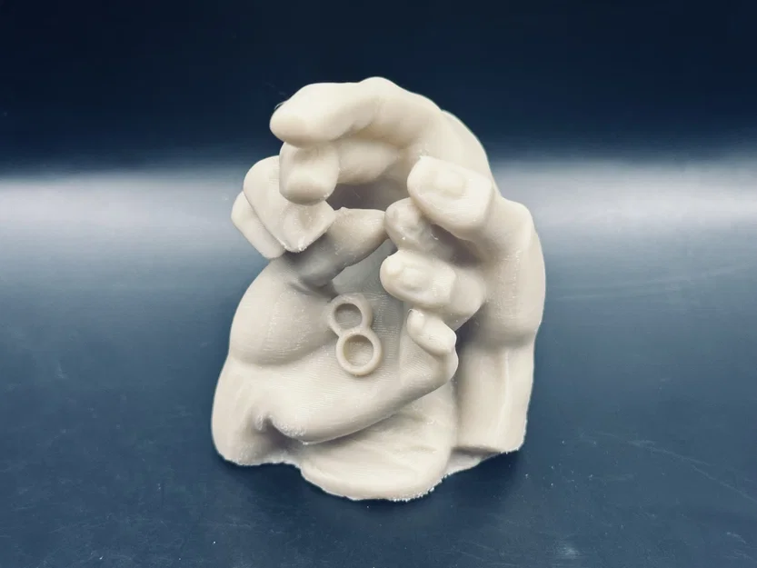 Mô hình điêu khắc đôi bàn tay nghệ thuật - Hands Sculpture 3D - Image 3