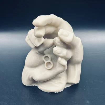 Mô hình điêu khắc đôi bàn tay nghệ thuật - Hands Sculpture 3D