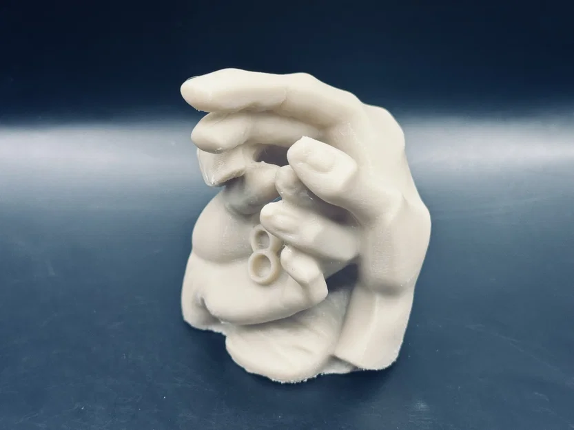 Mô hình điêu khắc đôi bàn tay nghệ thuật - Hands Sculpture 3D - Image 4