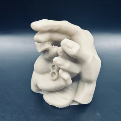 Mô hình điêu khắc đôi bàn tay nghệ thuật - Hands Sculpture 3D