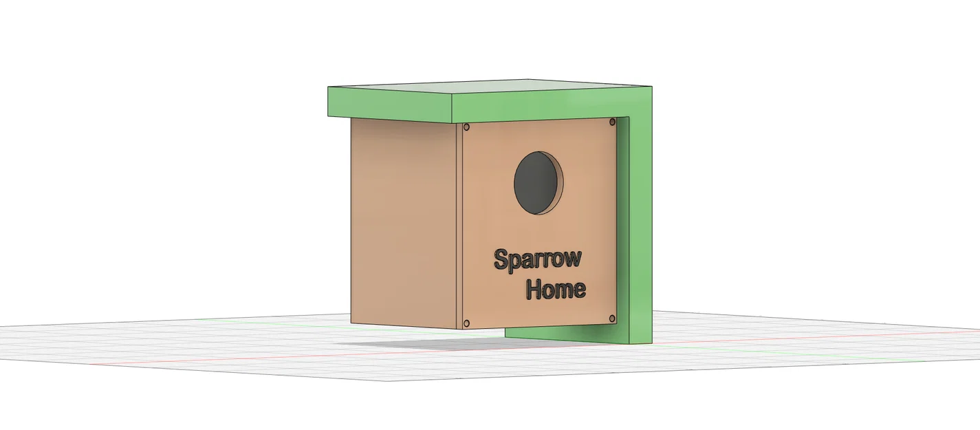 Nhà chim sẻ Cape (Cape Sparrow Birdhouse) - Image 1