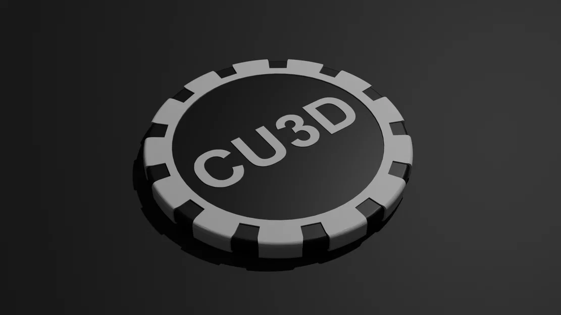 Mô hình đồng xu lưu niệm CU3D Maker Chip độc đáo cho người yêu in 3D - Image 1