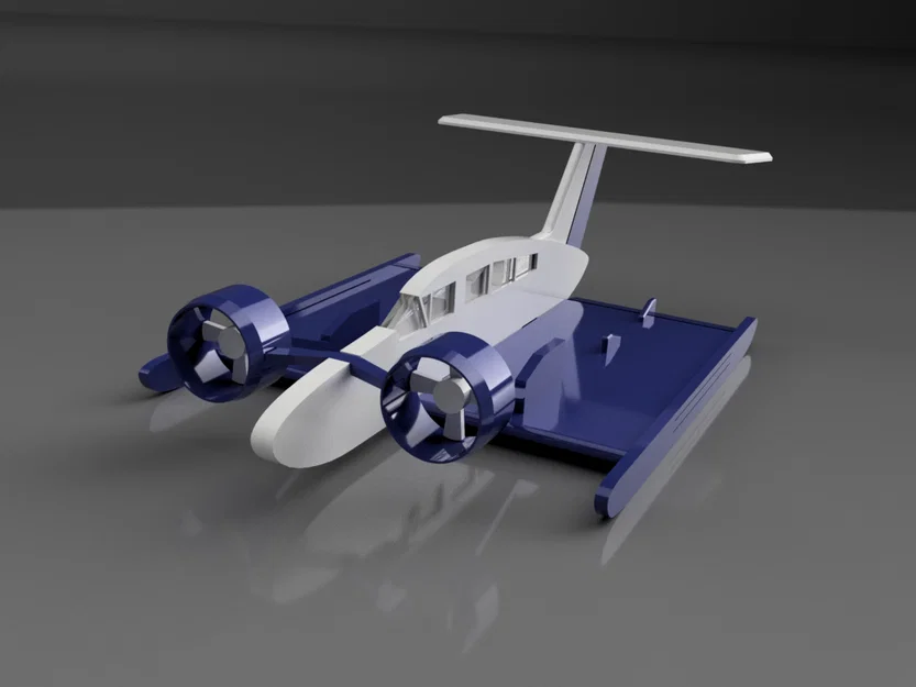 Ekranoplan Volga-2 kit card plane / Экраноплан Волга-2 кит набор “литник” - Image 1
