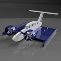 Ekranoplan Volga-2 kit card plane / Экраноплан Волга-2 кит набор “литник” - Thumbnail 1