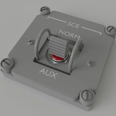 Công tắc “Switch SCE to AUX” (thành phần Apollo 12)