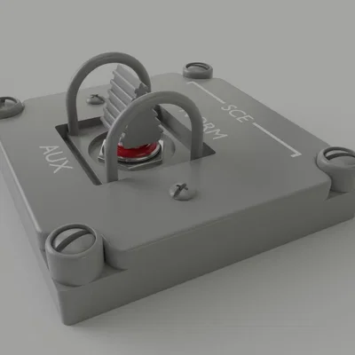 Công tắc “Switch SCE to AUX” (thành phần Apollo 12)