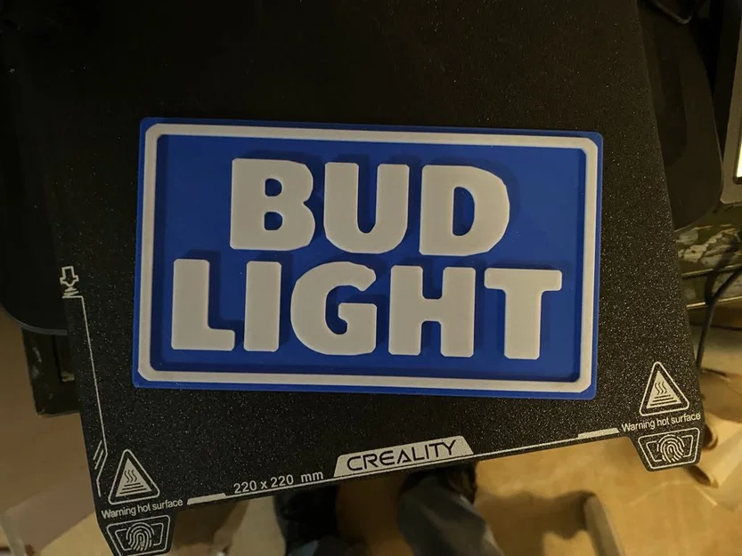 Mô hình trang trí Logo Bud Light in 3D độc đáo - Image 1