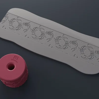 Bánh lăn tạo vân Nhật Bản – Texture Rollers Japanese Patterns middle Vol.5 (13–15)