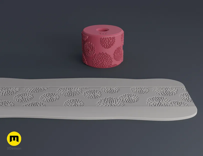 Bánh lăn tạo vân Nhật Bản – Texture Rollers Japanese Patterns middle Vol.5 (13–15) - Image 7