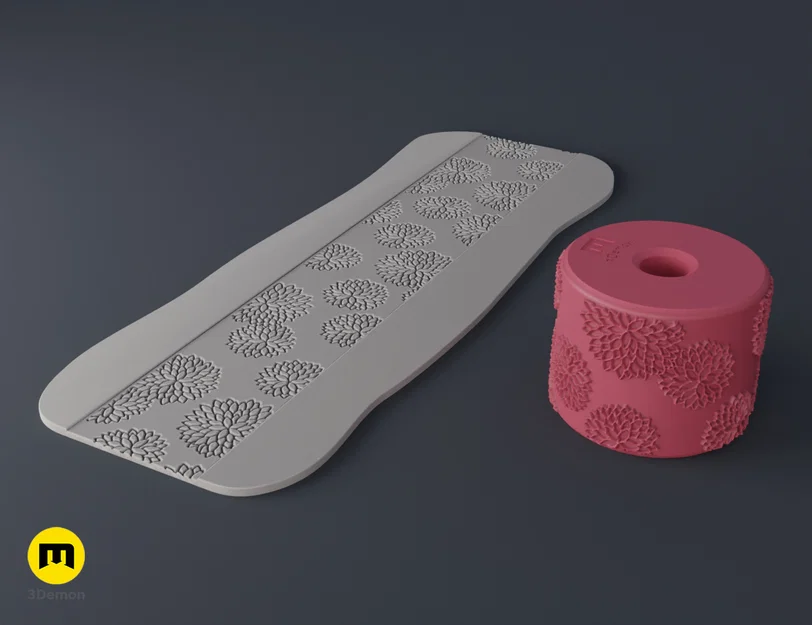Bánh lăn tạo vân Nhật Bản – Texture Rollers Japanese Patterns middle Vol.5 (13–15) - Image 8