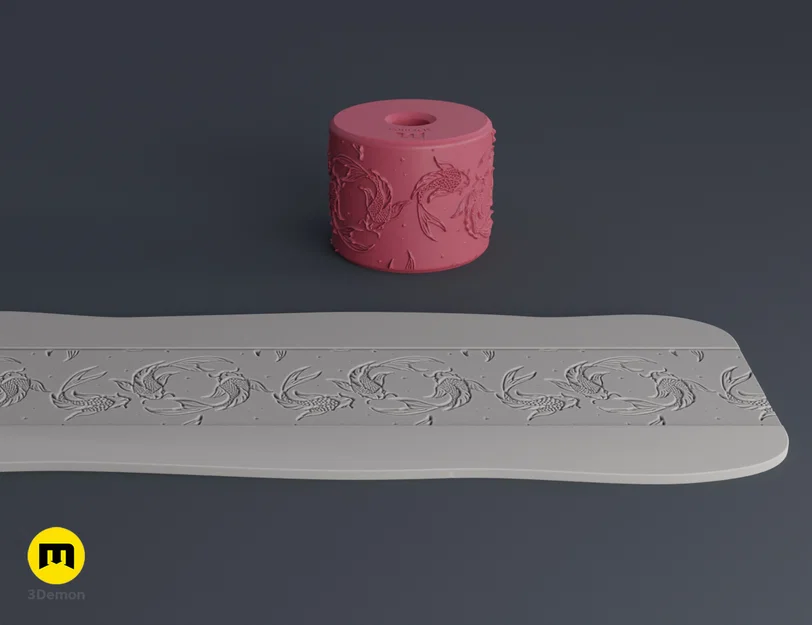 Bánh lăn tạo vân Nhật Bản – Texture Rollers Japanese Patterns middle Vol.5 (13–15) - Image 10