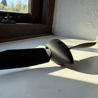 Chân vịt dây thun tự feather (Auto Feathering Rubber Band Propeller)