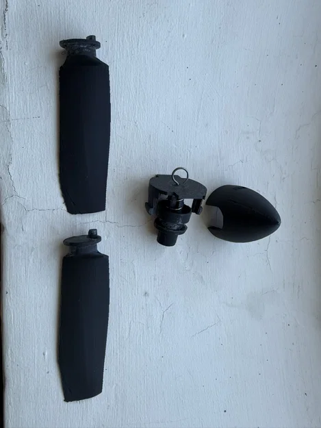 Chân vịt dây thun tự feather (Auto Feathering Rubber Band Propeller) - Image 3