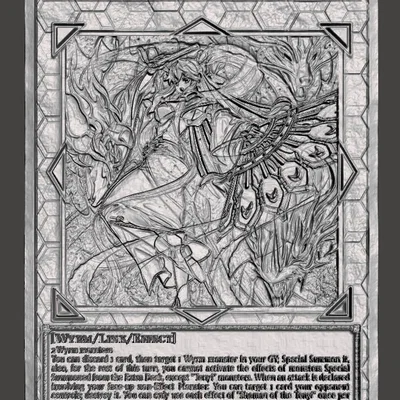 Mô hình Lithophane lá bài Yugioh Shaman Of The Tenyi 3D