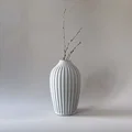 Bình hoa để bàn Rome Table vase Bold Yin- Grey - Thumbnail 1