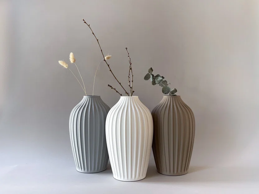 Bình hoa để bàn Rome Table vase Bold Yin- Grey - Image 2