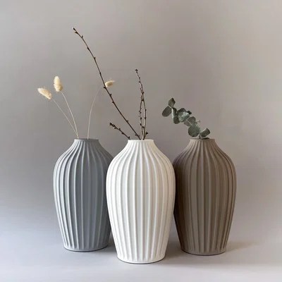 Bình hoa để bàn Rome Table vase Bold Yin- Grey