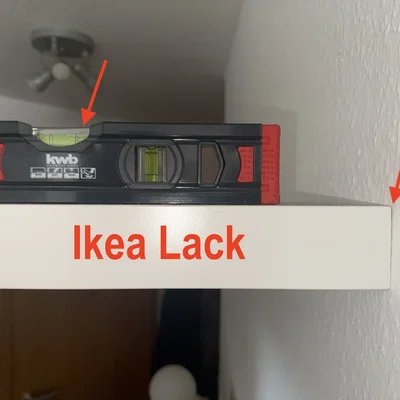 Nêm (Wedge) cho kệ Ikea Lack / Keil für Ikea Lack Regal
