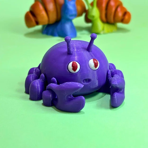 Flexy Crab – Cua dẻo khớp nối Print-In-Place, không cần Supports - Image 1