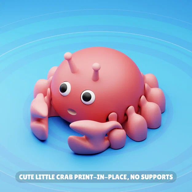 Flexy Crab – Cua dẻo khớp nối Print-In-Place, không cần Supports - Image 3