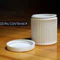 Hộp đựng hiện đại nắp vặn (Modern Container with Screwing Lid) - Thumbnail 1