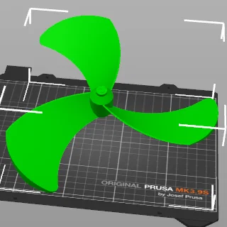 Cánh quạt Turbine 22cm - Tệp in 3D chất lượng cao