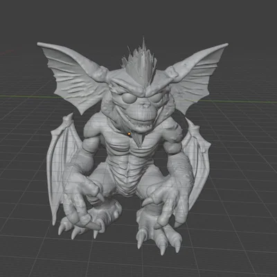 Mô hình 3D Gremlin TIPO MALO - Tượng trang trí cực chất