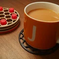 Bộ lót ly lục giác xếp chồng (Stackable hex coasters) - Thumbnail 1