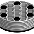 Bộ lót ly lục giác xếp chồng (Stackable hex coasters) - Thumbnail 2