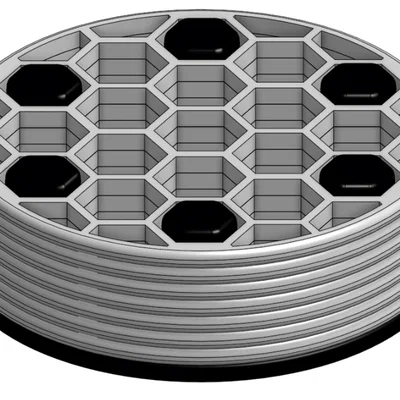 Bộ lót ly lục giác xếp chồng (Stackable hex coasters)