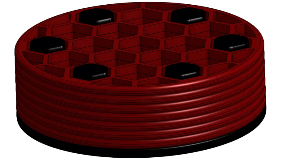 Bộ lót ly lục giác xếp chồng (Stackable hex coasters) - Image 4