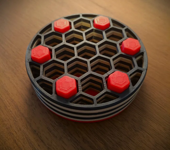 Bộ lót ly lục giác xếp chồng (Stackable hex coasters) - Image 6