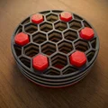 Bộ lót ly lục giác xếp chồng (Stackable hex coasters) - Thumbnail 6