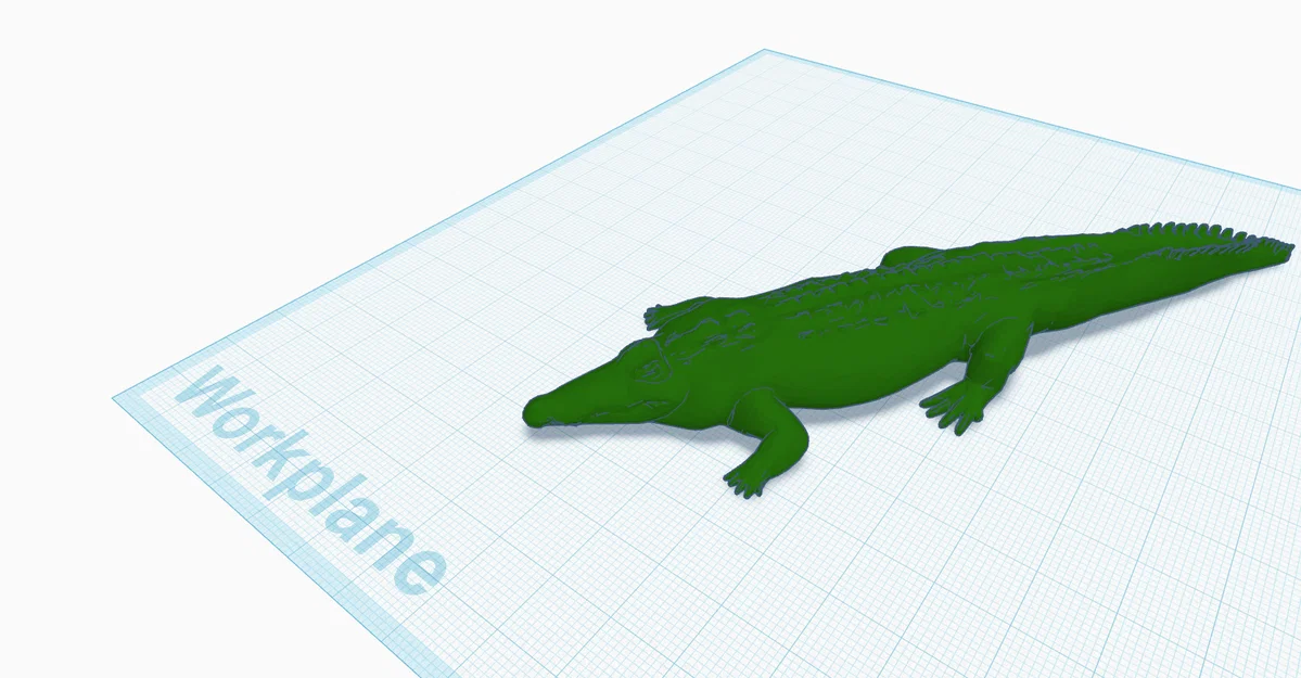 Mô hình cá sấu 3D (Crocodile) ấn tượng cho người đam mê in 3D - Image 1
