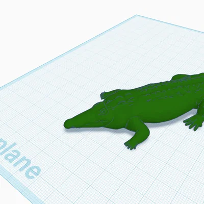 Mô hình cá sấu 3D (Crocodile) ấn tượng cho người đam mê in 3D