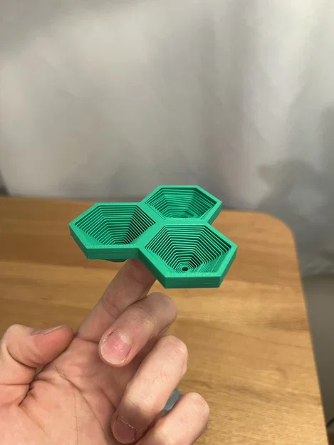 Đồ chơi fidget Lục Giác Bộ Ba (Triple Hexagon Fidget Toy) - Image 2