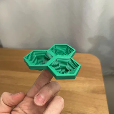 Đồ chơi fidget Lục Giác Bộ Ba (Triple Hexagon Fidget Toy)