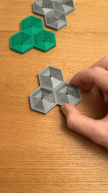 Đồ chơi fidget Lục Giác Bộ Ba (Triple Hexagon Fidget Toy) - Image 5
