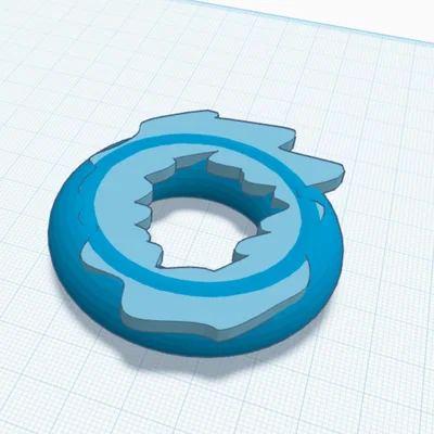 Mô hình 3D bánh Doughnut cách điệu độc đáo cho máy in 3D