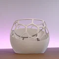 Chậu Open Voronoi Planter (hoặc đế nến hoạ tiết Voronoi mở) - Thumbnail 3