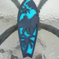 Bộ sưu tập 14 mô hình ván lướt sóng trang trí treo tường 3D - Thumbnail 9