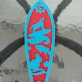 Bộ sưu tập 14 mô hình ván lướt sóng trang trí treo tường 3D - Thumbnail 12