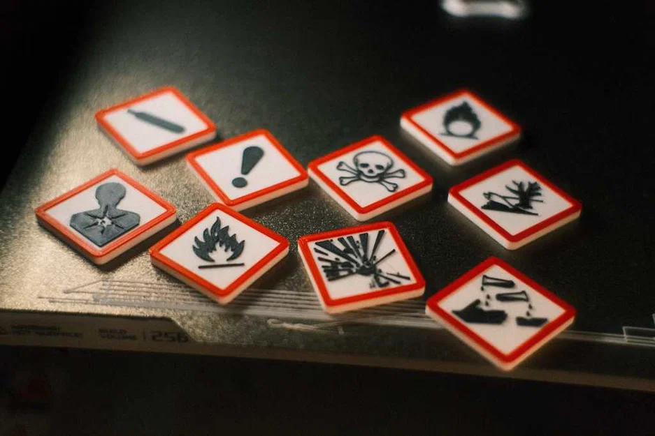 ChemLab Magnets – Nam châm cảnh báo GHS màu đỏ - Image 4